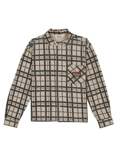 Brain Dead Mini Casual Button-up Shirt In Brown