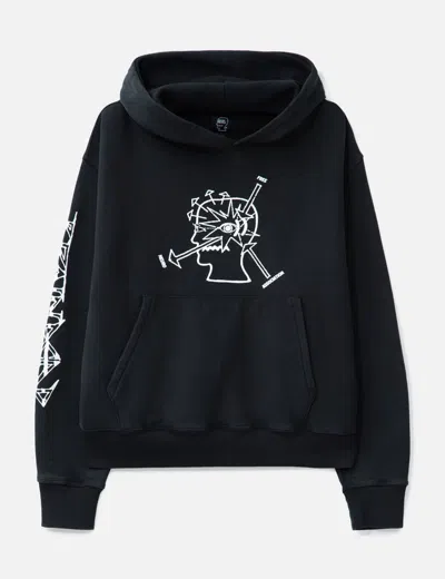 Brain Dead Neuro Free Association Hoodie In Black