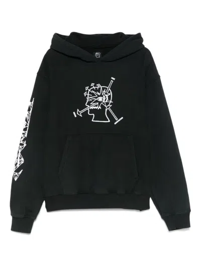 Brain Dead Neuro Free Hoodie In Black