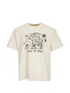 Brain Dead Oracle Cotton Graphic T-shirt In Neutral