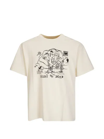 Brain Dead Oracle Graphic-print T-shirt In Neutral