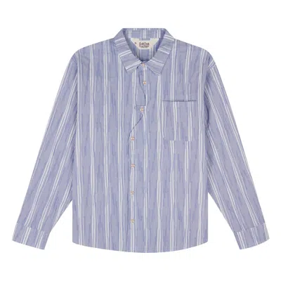 Pre-owned Brain Dead Organic Placket Shirt 'blue'