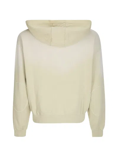 Brain Dead Padded-elbow Zip-up Hoodie In Yellow