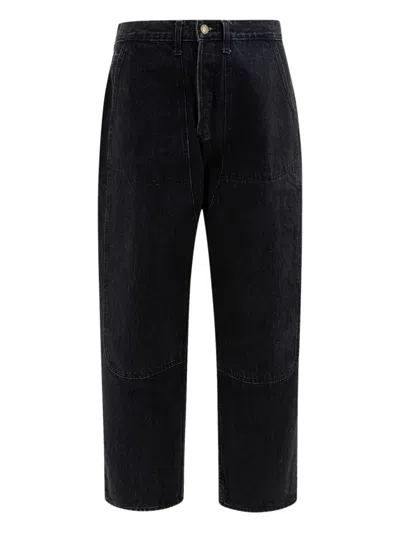 BRAIN DEAD PANELLED-DESIGN JEANS