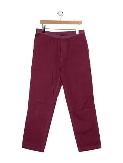 Pre-owned Brain Dead Pants In Burgundy
