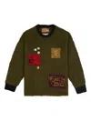 Brain Dead Future Vision Alpaca Knit Sweater In Green