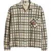 Brain Dead Beige Regular Check Shirt In Multi