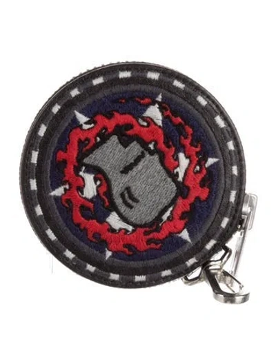 Pre-owned Brain Dead Printed Coin Pouch In Black