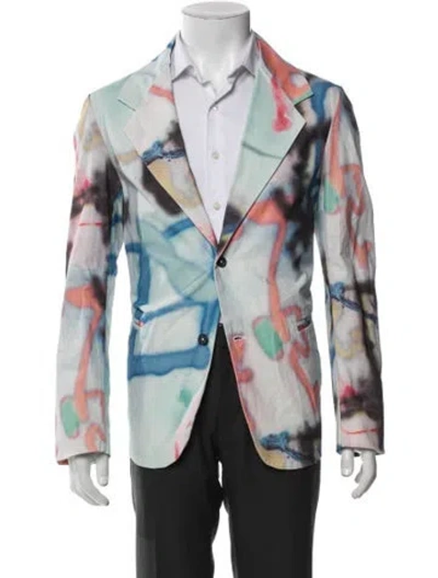 Pre-owned Brain Dead Printed Long Sleeve Shirt In Multi