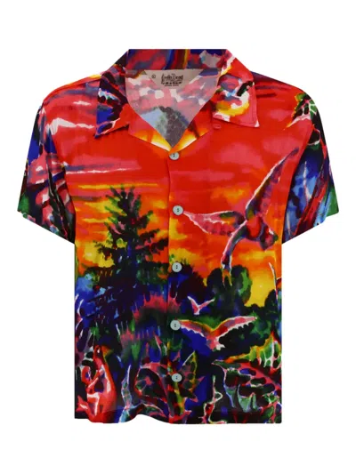 BRAIN DEAD PRINTED SHORT-SLEEVE SHIRT
