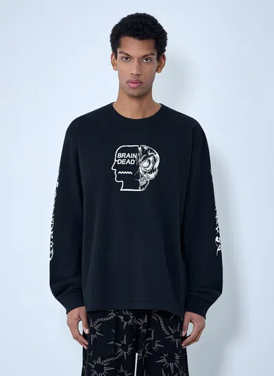 Brain Dead Printed Wide-leg Trousers In Blue