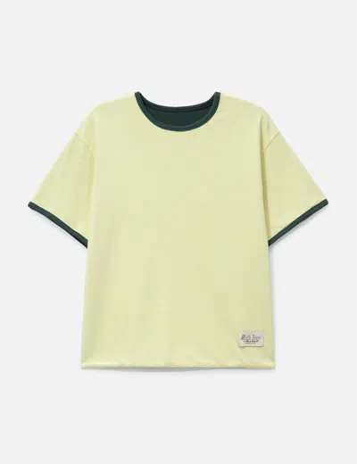 Brain Dead Reversible T-shirt In Yellow