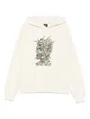 Brain Dead Scrambled Head Graphic Hooded Sweatshirt