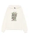Brain Dead Scrambled Head Graphic Hooded Sweatshirt In Neutral