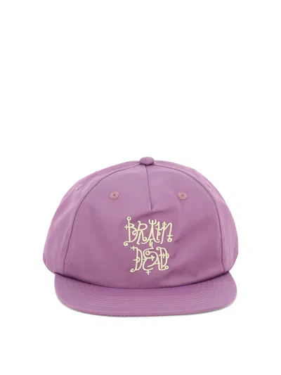 Brain Dead Scripture Hats Purple