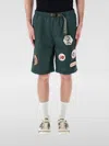 Brain Dead Deep Green Climber Shorts With Adjustable Belt And Embroidered Patches