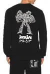 Brain Dead Skull Mech Long Sleeve Tee In Black