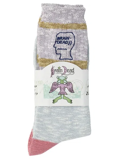 Brain Dead "slub 2 Stripes" Socks