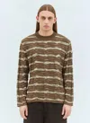 Brain Dead Cotton Textured Sweatshirt In Brown