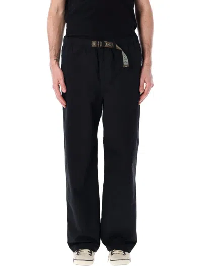 Brain Dead Straight-leg Black Climber Pants With Adjustable Belt