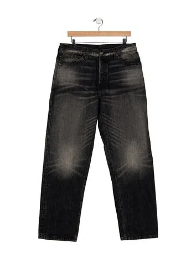 Pre-owned Brain Dead Straight-leg Jeans In Black