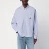 Brain Dead X Brooks Brothers Striped Long-sleeved Shirt In Blue