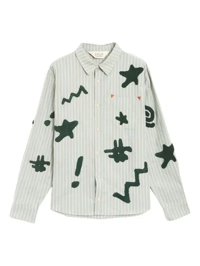 Brain Dead Striped Shirt In Multi