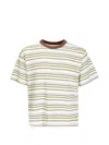 Brain Dead Striped T-shirt In Multi