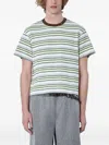 Brain Dead Looped Stripe T-shirt In Multi