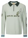 Brain Dead Sweater With Embroidery In Green