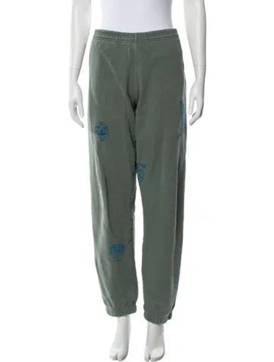 Pre-owned Brain Dead Sweatpants In Green