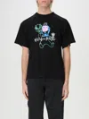 Brain Dead Crew Neck Graphic Print Short Sleeves T-shirt In Black