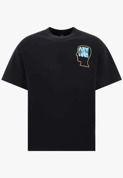 Brain Dead The Now Movement Printed T-shirt In Black