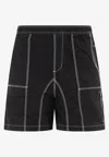 Brain Dead Panelled Contrast-stitch Shorts