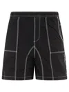 Brain Dead Panelled Contrast-stitch Shorts In Black