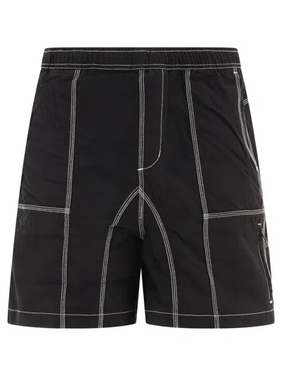 Brain Dead "triple Needle" Shorts In Black