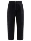 Brain Dead Mid-length Relaxed Fit Indigo Denim Trousers In Black