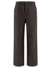 Brain Dead Wide-leg Trousers With Textured Fabric Surface In Multi