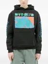 Brain Dead Videosphere Hooded Sweatshirt In 黑色