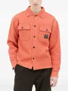 Brain Dead Waffle Long-sleeved Shirt In 橘色
