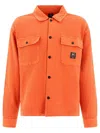 Brain Dead Waffle Long-sleeved Shirt In Orange