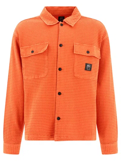Brain Dead Waffle Shirts Orange