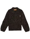 Brain Dead Half-button Sweater In Brown