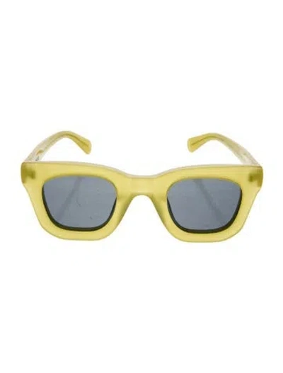 Pre-owned Brain Dead Wayfarer Tinted Sunglasses In Yellow