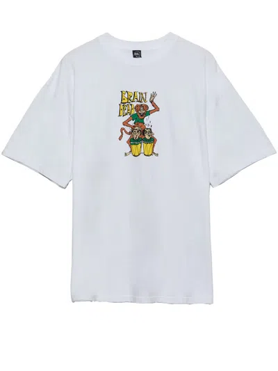 BRAIN DEAD WHITE COTTON T-SHIRT
