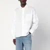 Brain Dead X Brooks Brothers Logo Embroidered Long-sleeved Shirt In White