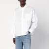 Brain Dead X Brooks Brothers Logo Embroidered Long-sleeved Shirt In White