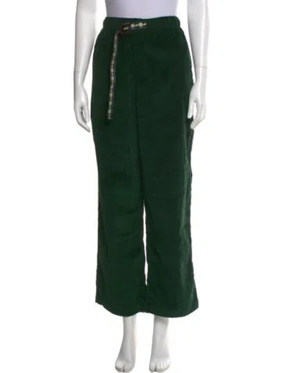 Pre-owned Brain Dead Wide Leg Pants In Green
