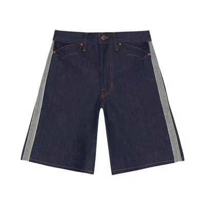 Pre-owned Brain Dead X Coach Denim Skater Shorts 'dark Blue' | Women's Size 26