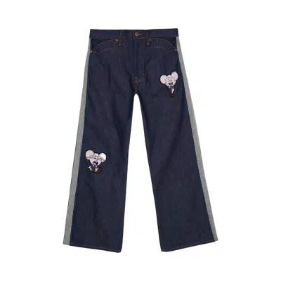 Pre-owned Brain Dead X Coach Kachi Mouse Retro Jean 'dark Blue' | Men's Size 30